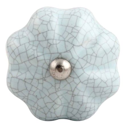 Baby Blue Crackle Ceramic Wine Stopper